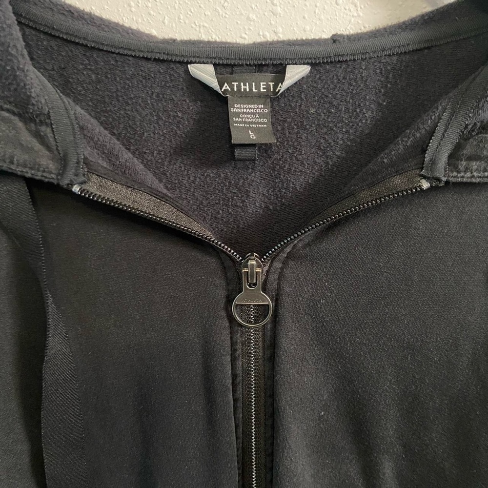 ATHLETA Plus Balance Black Zipped
Jacket Hoodie Sweatshirt - Picture 7 of 8